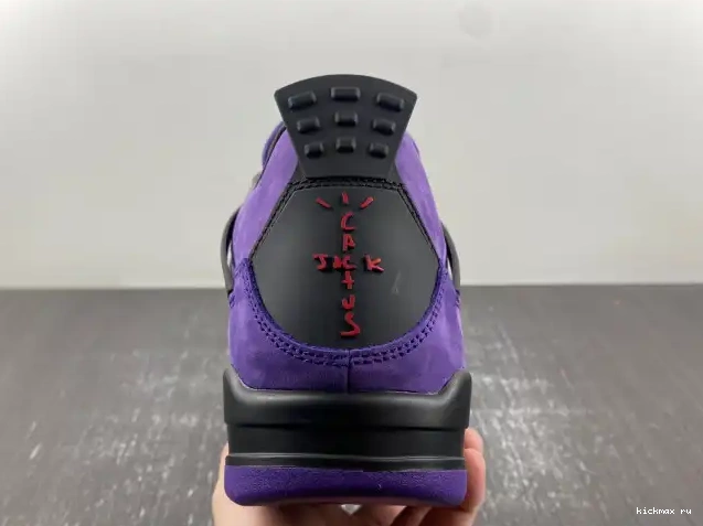 Rep Kickmax Suede 4 Purple Air Jordan Travis Scott x 0617